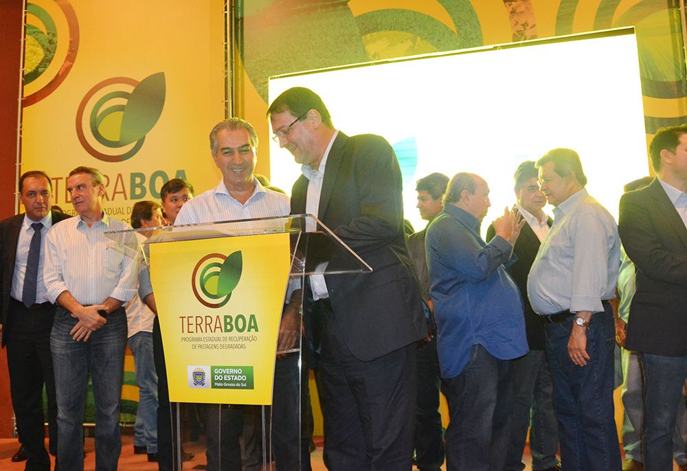 Para Longen, Programa de Recuperação de Pastagens contempla cadeia produtiva O governador Reinaldo Azambuja apontou que a construção das parcerias com as federações é algo fundamental. (Foto: Assessoria)
