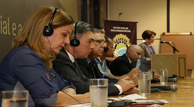 MS é sede da 4ª edição do Curso de Gestor das Unidades de Combate às Drogas O treinamento conta com 40 pessoas, entre eles estão representantes das polícias Civil, Militar, Federal, Rodoviária Federal e Força Nacional. (Divulgação/Assessoria)