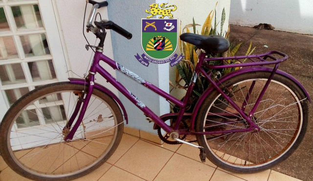 Homem é preso por furto de bicicleta em Três Lagoas Bicicleta que havia sido furtada em 14 de maio de 2015 no Jardim Planalto (Foto: Assessoria)