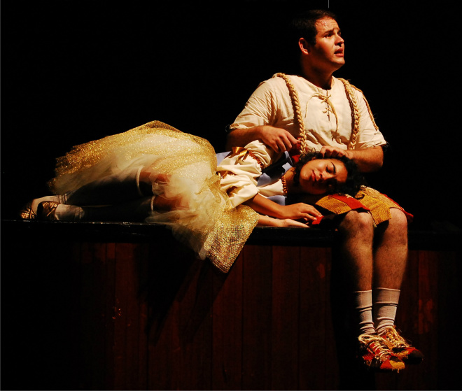 Semana Cultural "MS em Cena" começa sexta-feira Atores durante peça