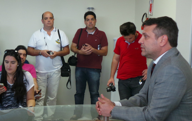 Gaeco vai pedir indiciamento de empresários e ex-servidor por fraude e formação de quadrilha O promotor do Patrimônio Público de Três Lagoas, Fernando Marcelo Peixoto Lanza foi quem iniciou as investigações que desencadeou a Operação Morteiro (Foto: Ricardo Ojeda)