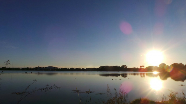 Sol forte nas primeiras horas da manhã e foram registrados 19°C. (Foto: Ricardo Ojeda)