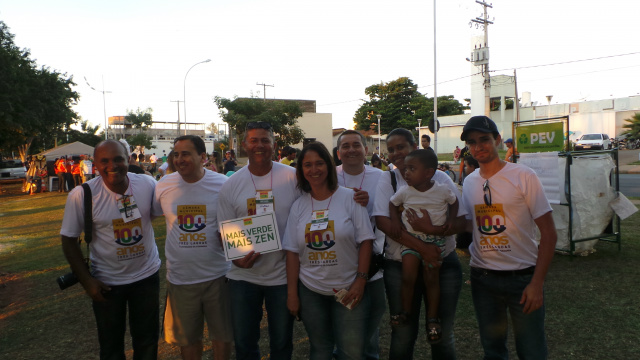 Alguns dos servidores do Legislativo de Três que participaram voluntariamente do projeto 