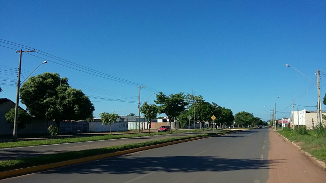 Céu sem nuvens na manhã deste sábado, foram registrados 20ºC. (Foto: Patrícia Miranda)