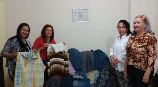 Presídio feminino de Três Lagoas recebe doações da campanha de inverno da Agepen (Divulgação/Agepen).