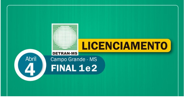 Prazo para pagar licenciamento de veículos com placas final e 1 e 2 encerra na próxima terça