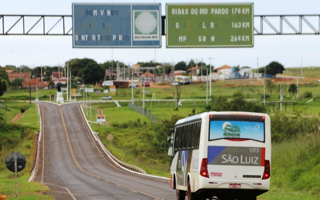 Governo Estado fecha o ano com MS 040 em obras Santa Rita do Pardo que antes era o ponto final, agora com a construção da rodovia impulsionou e economia local e depois de concluída, a cidade entra para a rota do desenvolvimento de MS (Foto: Arquivo/Ricardo Ojeda)