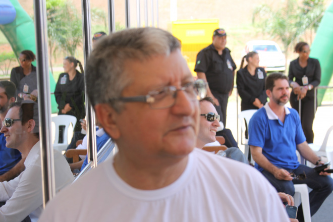 Presidente do TRT/MS Francisco das Chagas Lima Filho disse da importância do ato público pelo trabalho seguro em Três Lagoas (Foto: Nelson Roberto)