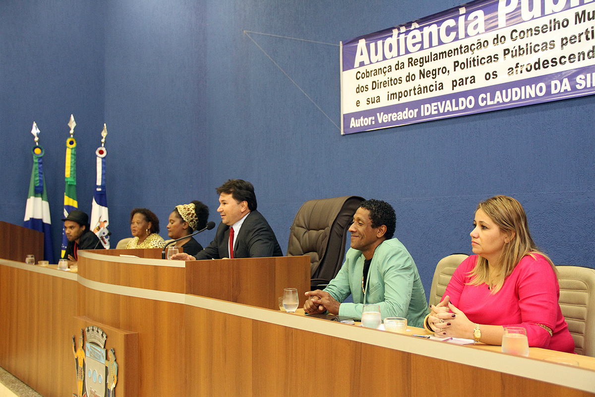 Audiência pública discute ações para garantir os direitos dos afrodescendentes Foram definidos os seguintes conselheiros: Luzia Nunes Mariano; Sebastião Alves Mateus; João Lucio Cordeiro Filho; Romulo Wendell; Davi da Silva Ribeiro. (Foto: Assessoria)