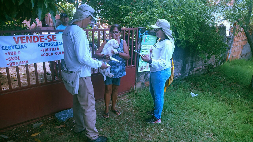 Guerra ao Aedes aegypti já orientou mais de 5,9 mil moradores em Corumbá Guerra ao Aedes aegypti já orientou mais de 5,9 mil moradores em Corumbá. (Foto: Assessoria)