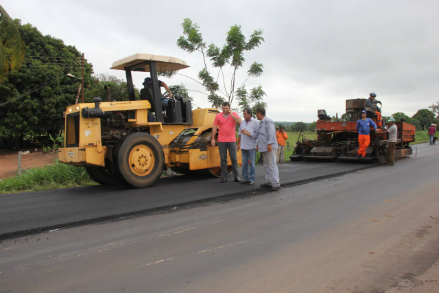 A recuperação do trecho entre Aparecida do Taboado e a rotatória próxima a Ponte Rodoferroviária. (Foto: Assessoria de Comunicação)