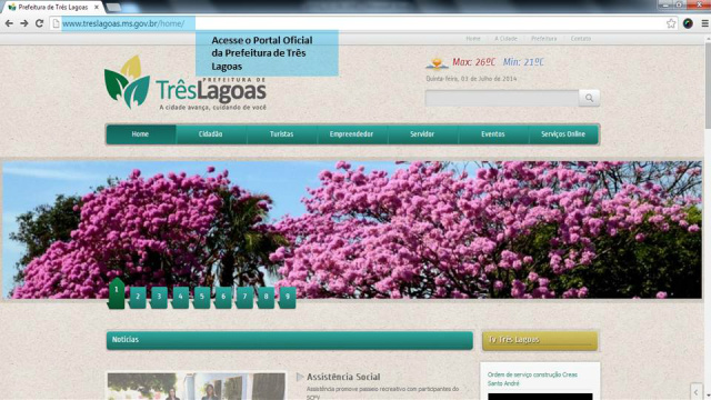 Prefeitura disponibiliza link para Serviços On-line de autoatendimento Desde o dia 1º de julho de 2014 a Prefeitura de Três Lagoas disponibiliza o sistema de autoatendimento (Foto: Divulgação/Assecom)