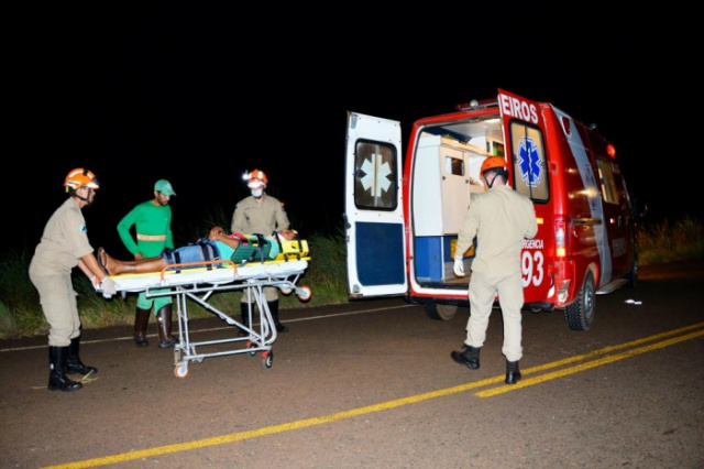 O homem de 46 anos teve pequenas escoriações e foi levado para o pronto socorro de Bataguassu (Foto: Sérgio Melucci / Rádio Portal News)