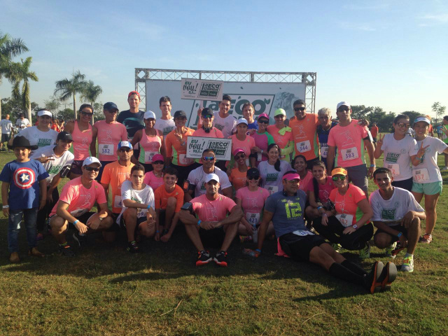 Com a terceira maior equipe, três-lagoenses são destaques em corrida paulista Participantes da equipe Runners Pro Saúde 3 Lagoas, que competiram na 1ª ECOrrida Café Brasil Caminho Veículos em Araçatuba/SP. (Foto: Runners Pro Saúde 3 Lagoas)