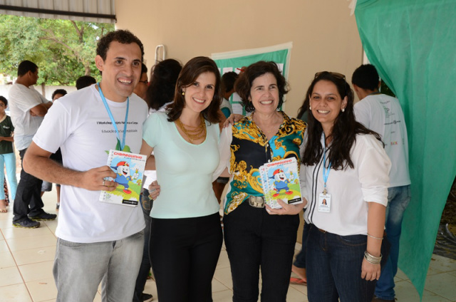 Marcia inaugura reforma e ampliação da Escola Joaquim Marques Presente ao evento, o Instituto International Paper (IIP) realizou o 1º Workshop do Projeto Natureza e Corpo (Foto: Divulgação)