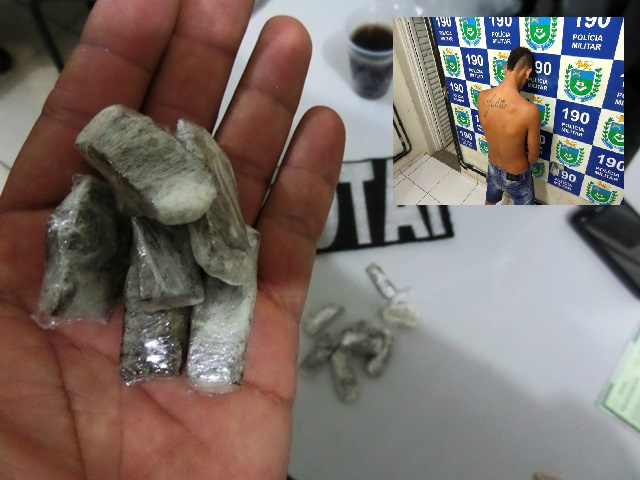 Traficante tenta fugir, escalando muros, mas Rotai o captura As