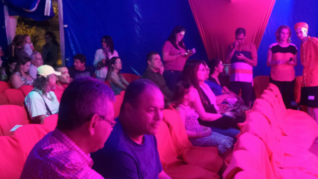 Comunicadores três-lagoenses participaram da sessão de cinema. (Foto: Patrícia Miranda)