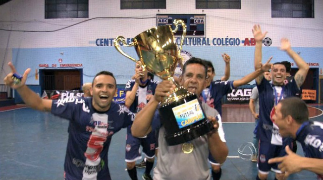 Apas Três Lagoas é campeã da Liga Centro-Oeste de futsal (Foto: Reprodução/TV Morena)