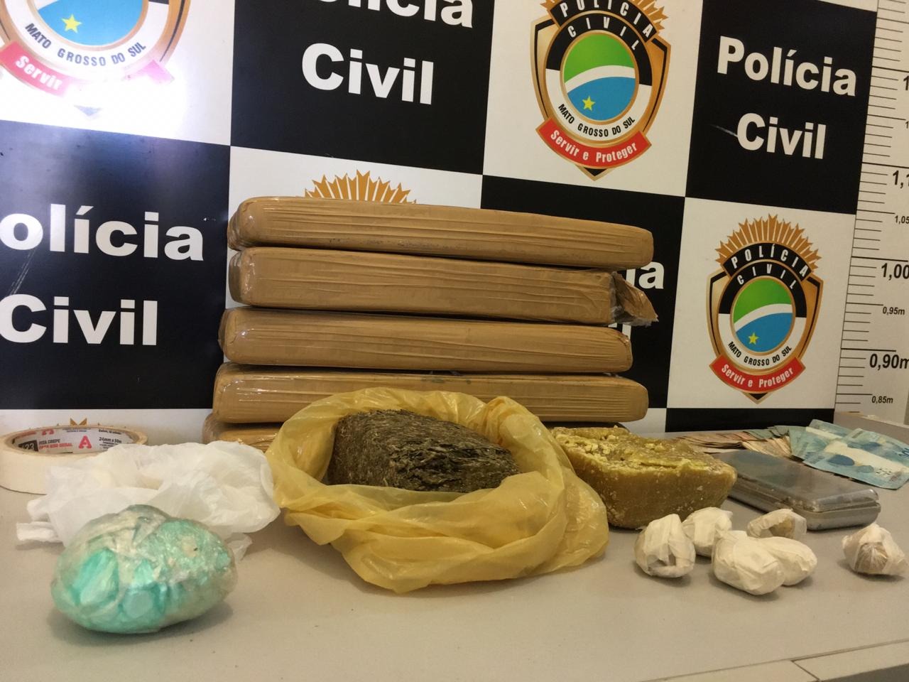 Polícia fecha boca de fumo e prende traficante em Brasilândia Foto: Divulgação