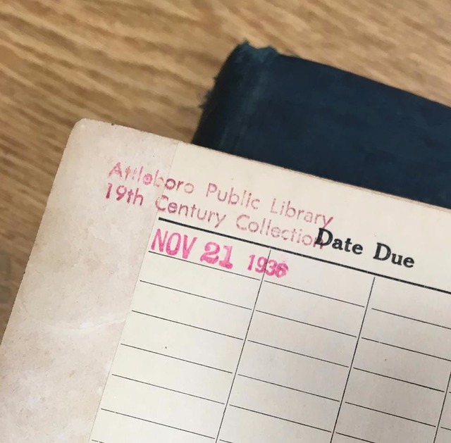 Livro é devolvido a biblioteca pública após 78 anos e 10 meses Livro é devolvido a biblioteca pública após 78 anos e 10 meses (Foto: Attleboro Public LibraryFacebook)