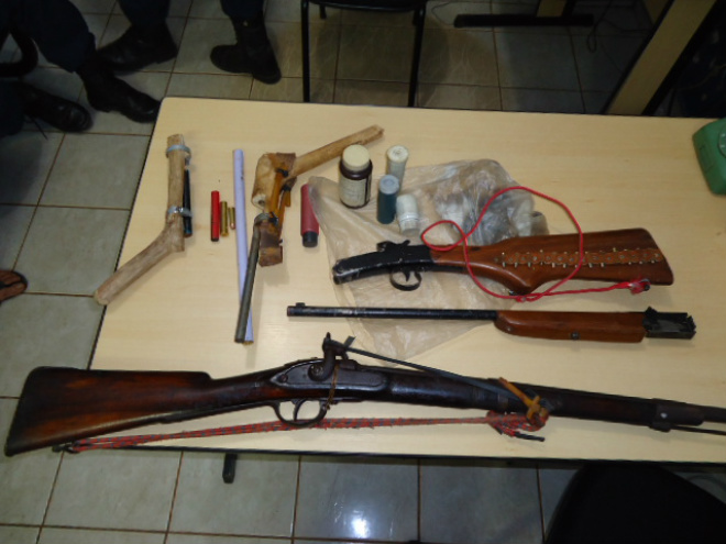 Fiscalização da PMA foi intensa em Mato Grosso do Sul Uma arma calibre 22 e 25 munições foram apreendidas
Foto: Divulgação