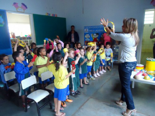 Atualmente 500 crianças participam do projeto da Bandinha Rítmica. Foto: Divulgação/Assessoria