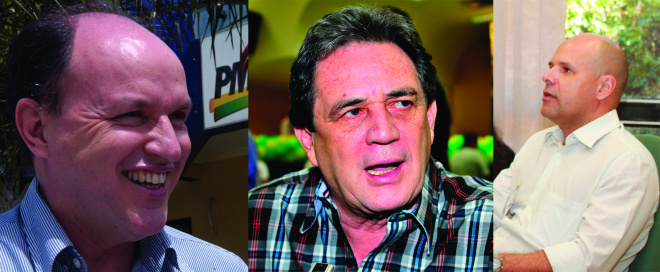 Mato Grosso do Sul pode economizar R$ 100 milhões ao ano no pagamento da dívida Foto: Correio do Estado
Deoutados estadual Mochi, senador Moka e auditor gerak Rédel Furtado