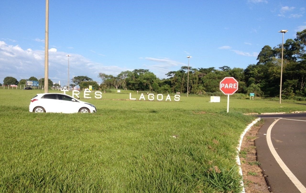Entrada de Três Lagoas pelo estado de São Paulo. (Foto: Lucas Gustavo/Perfil News).
