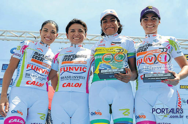 Ciclista Luciene Ferreira conquista a Copa América Esta foi a segunda vitória da sul-mato-grossense na mais tradicional prova do ciclismo Brasileiro (Foto: Divulgação)